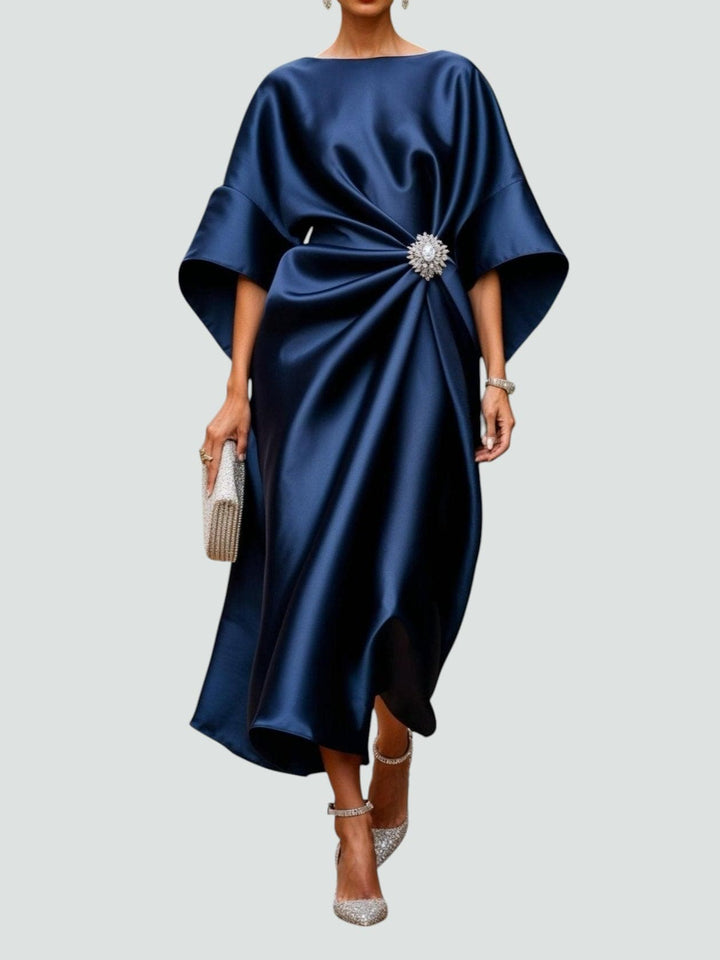 Dolores | Elegante Vestido Midi Fluido para la Noche