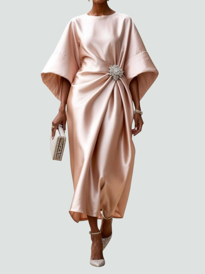 Dolores | Elegante Vestido Midi Fluido para la Noche