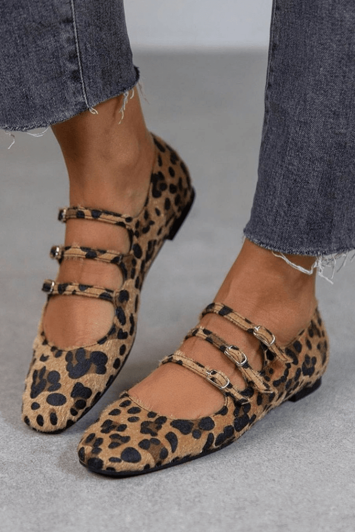 Angelie - Zapatos de Leopardo Estampados