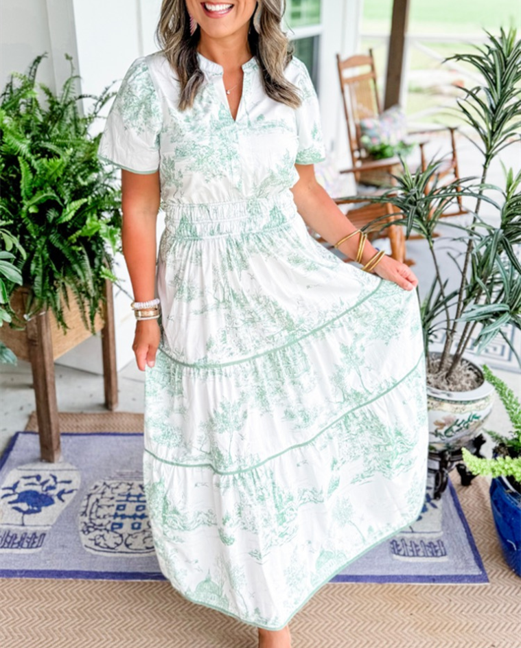 Eliza | Vestido Maxi de Toile Clásico