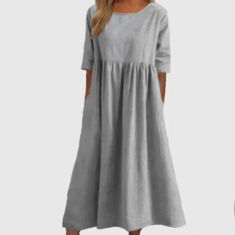 Joy | Vestido Midi Atemporal Fluyente
