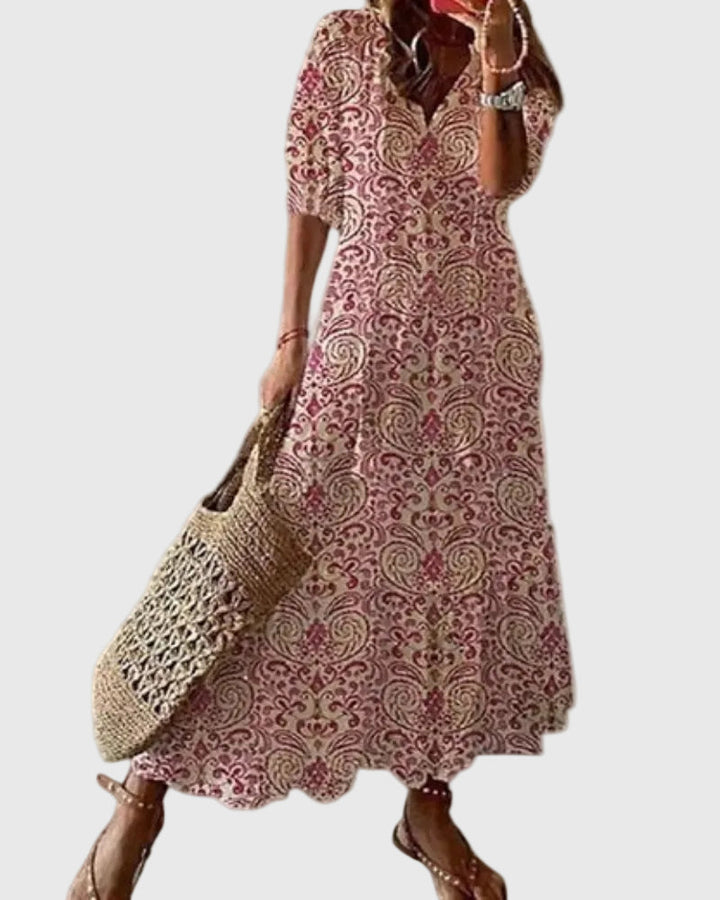 Amalia | Vestido Maxi Boho Vintage de Verano