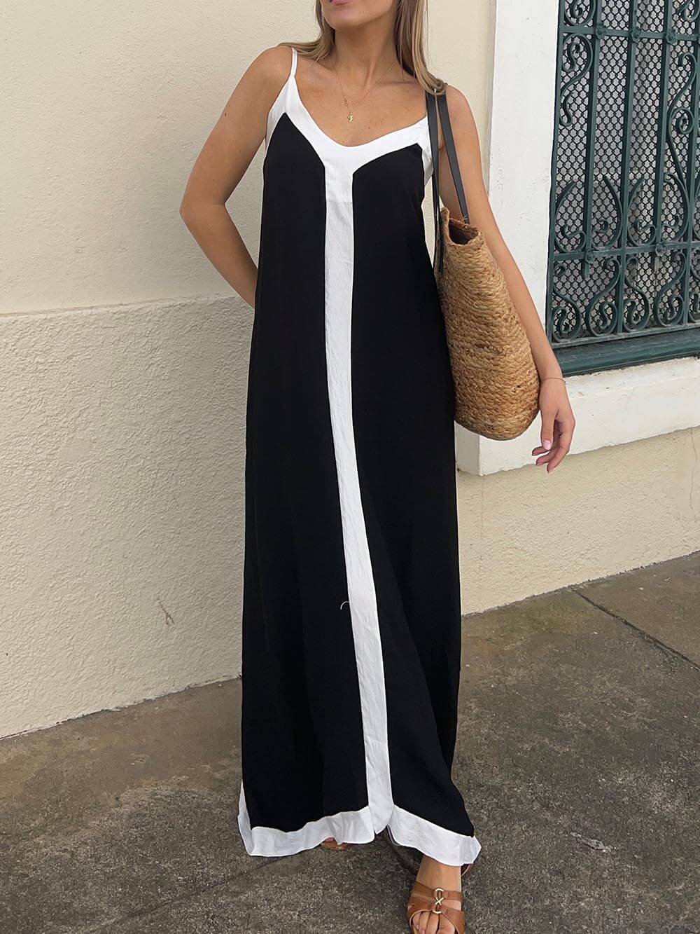 Maxine | Vestido Maxi Sin Mangas Suave