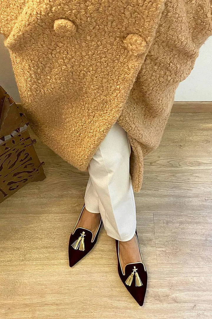 Portia - Mocasines Boho con Flecos Elegantes