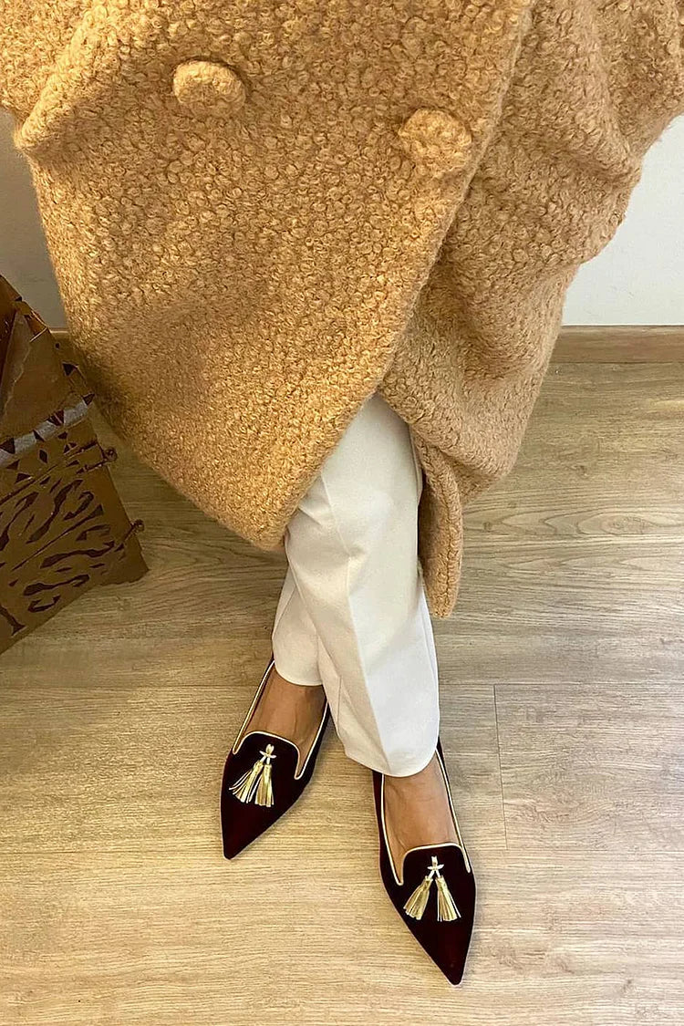 Portia - Mocasines Boho con Flecos Elegantes
