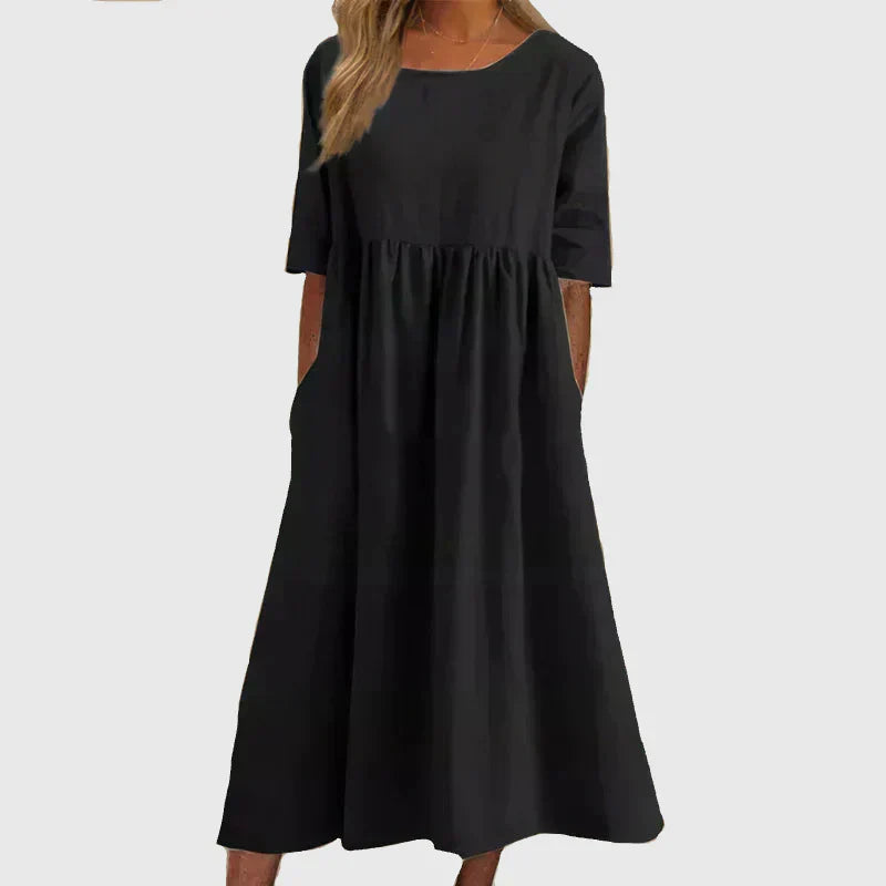 Joy | Vestido Midi Atemporal Fluyente