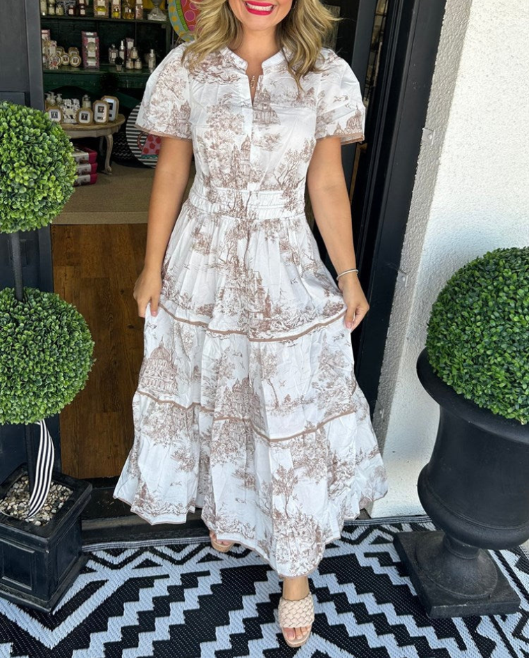 Eliza | Vestido Maxi de Toile Clásico