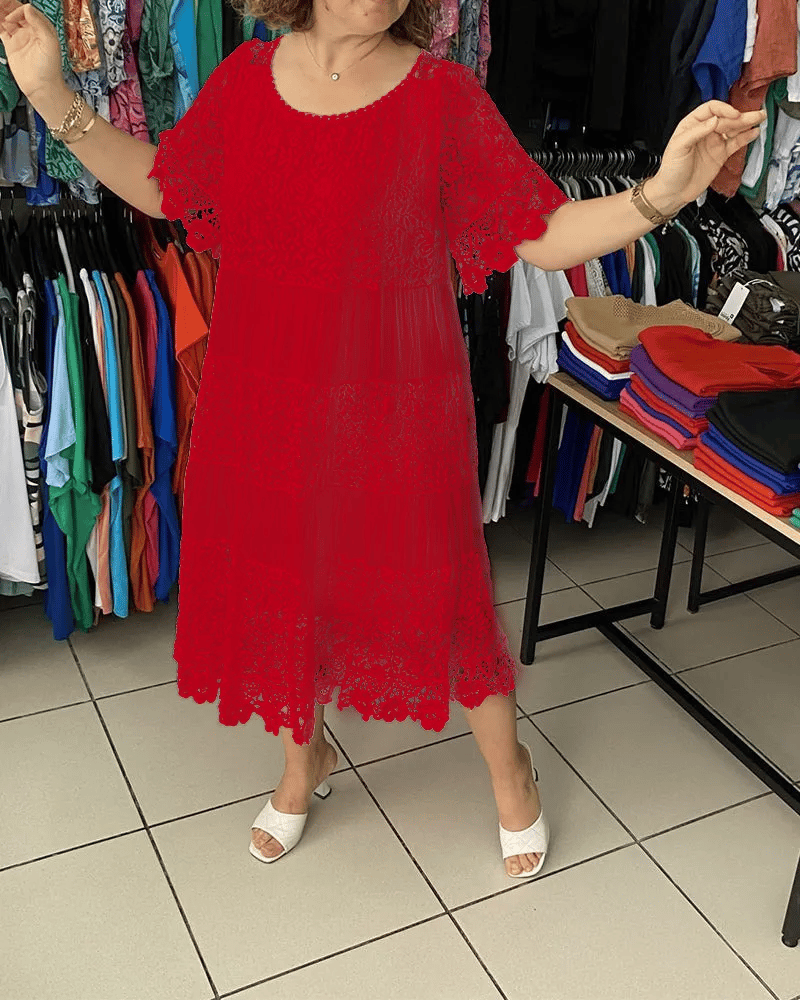 Delivara | Elegante Vestido de Manga Corta