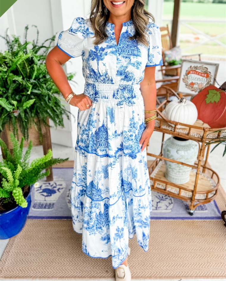 Eliza | Vestido Maxi de Toile Clásico