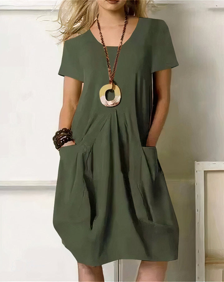 Kwani | Vestido Midi Casual Fluido