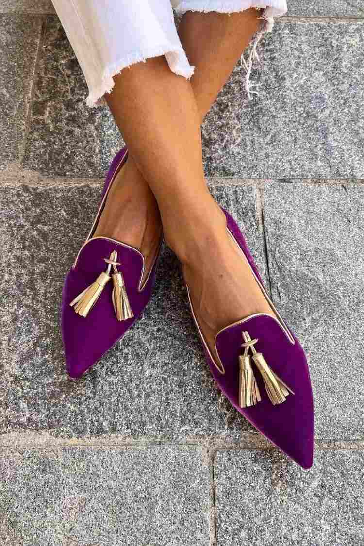Portia - Mocasines Boho con Flecos Elegantes