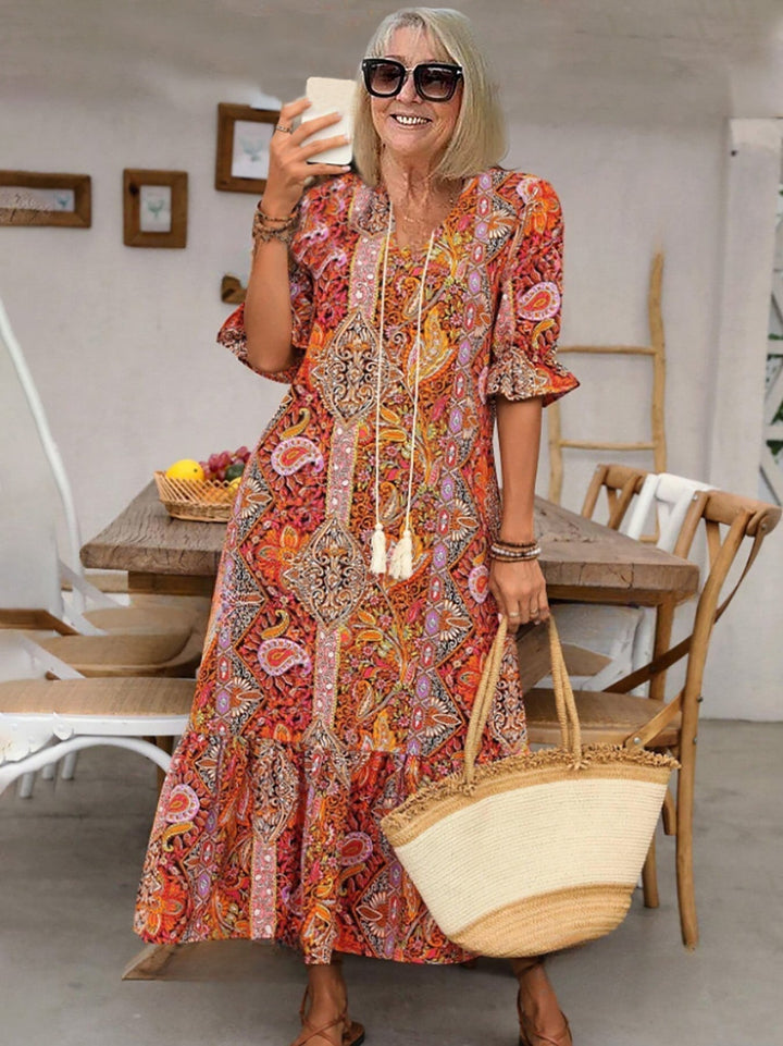 Gene | Vestido Midi Boho Grace
