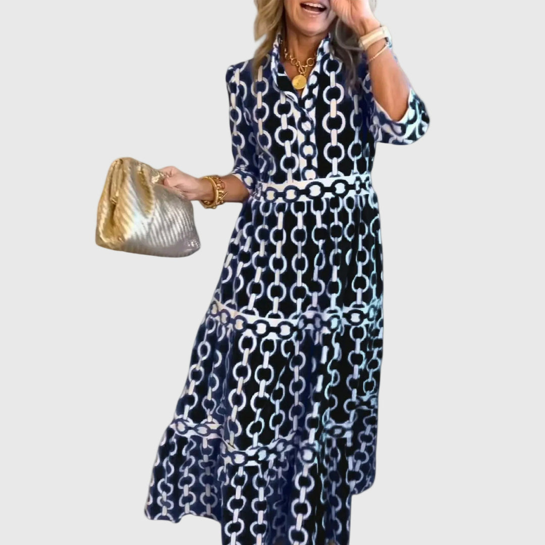 Juliette | Vestido Midi de Cadena Elegante