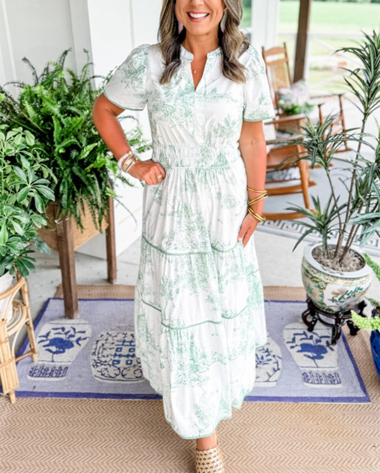 Eliza | Vestido Maxi de Toile Clásico