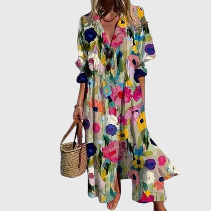 Zariah | Elegante Vestido Maxi Bohemio
