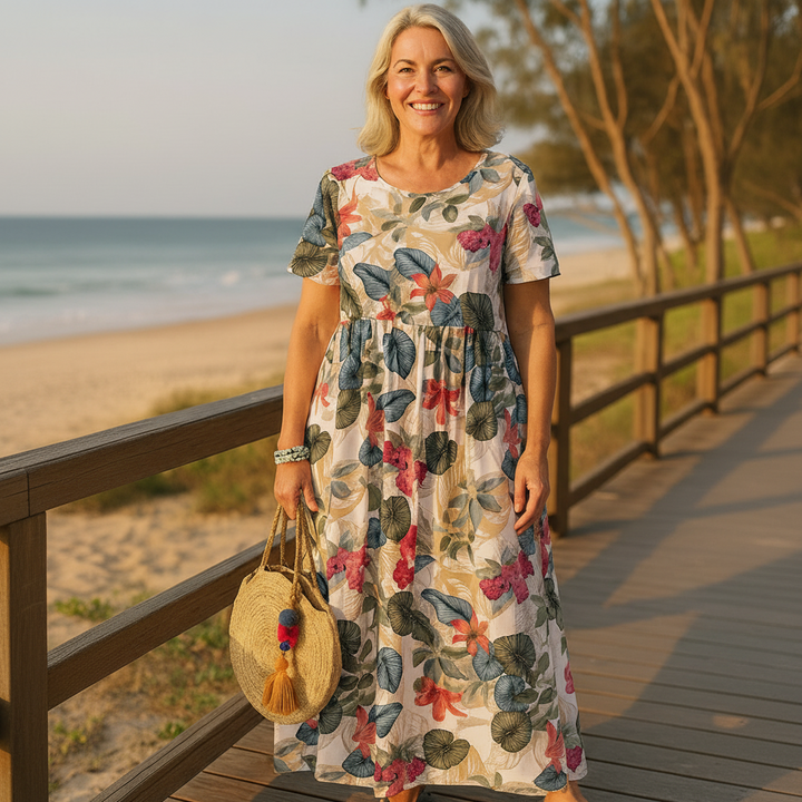 Masie | Vestido Maxi Floral Fresco