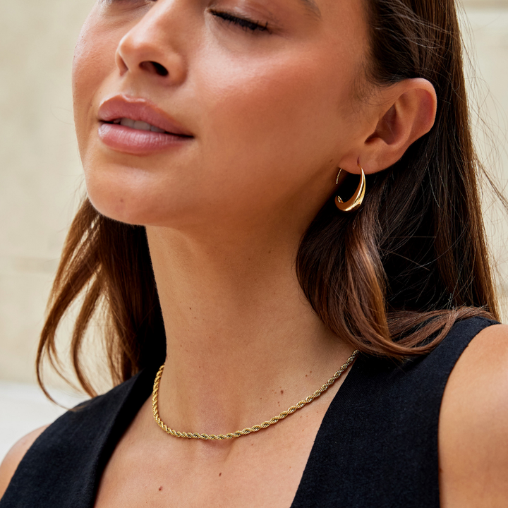 Paola - Pendientes de Aros con Gotas
