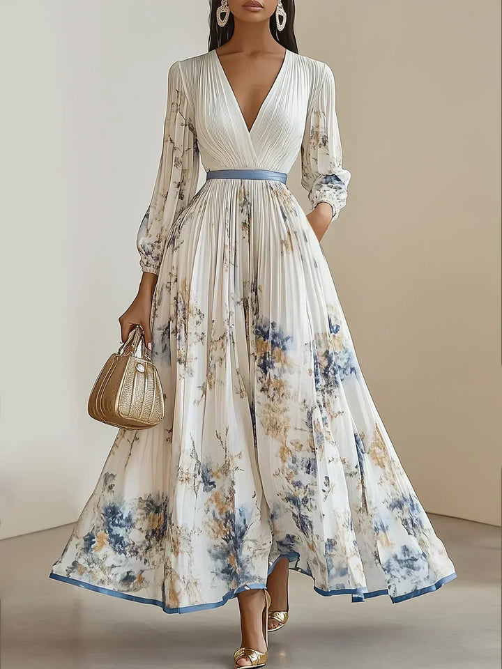 Bristol | Vestido Maxi Bohemio de Parches Florales