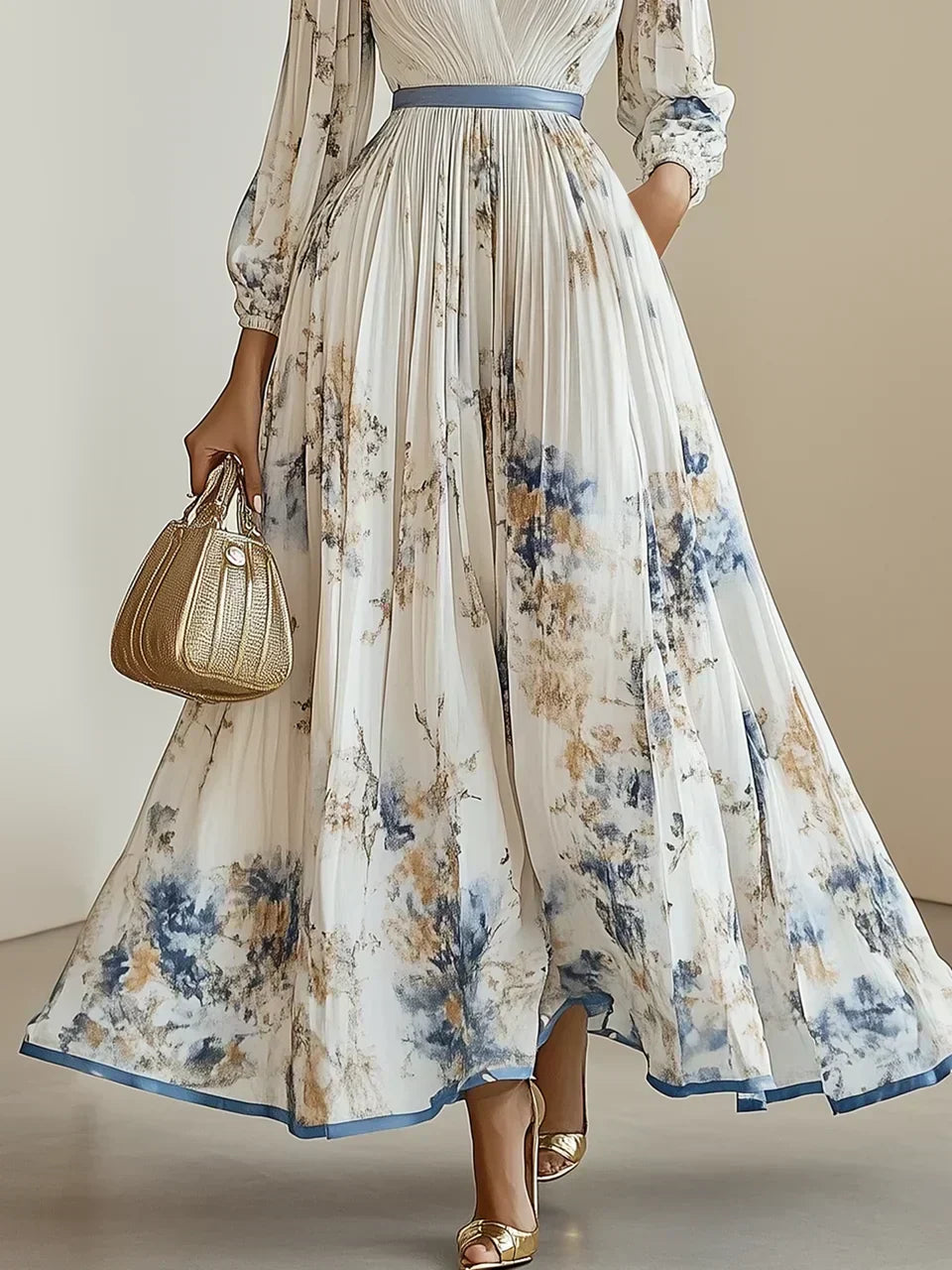 Bristol | Vestido Maxi Bohemio de Parches Florales
