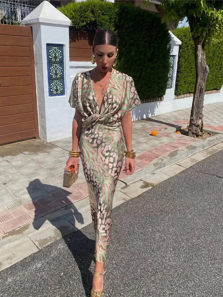 Inés | Vestido midi de cobre