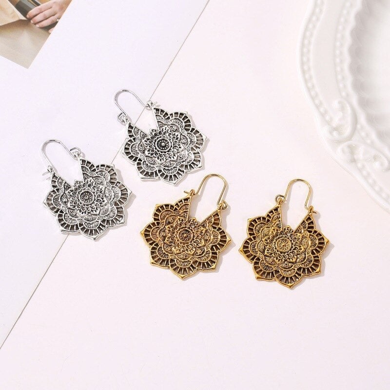 Pendientes Mandala de Loto