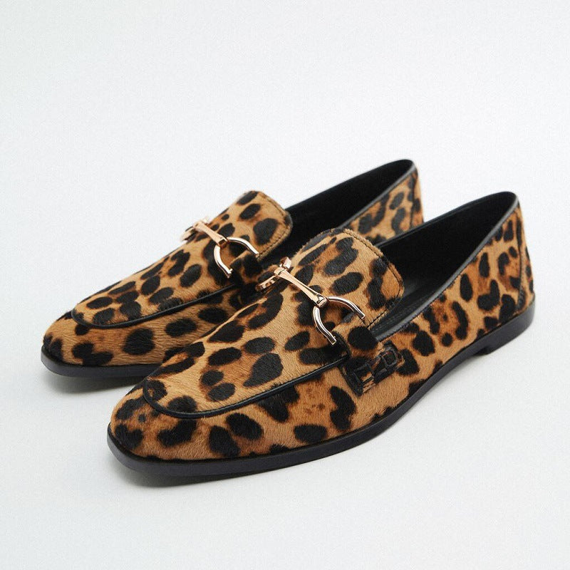 Adrianna - Audacious Leopard Print Loafers