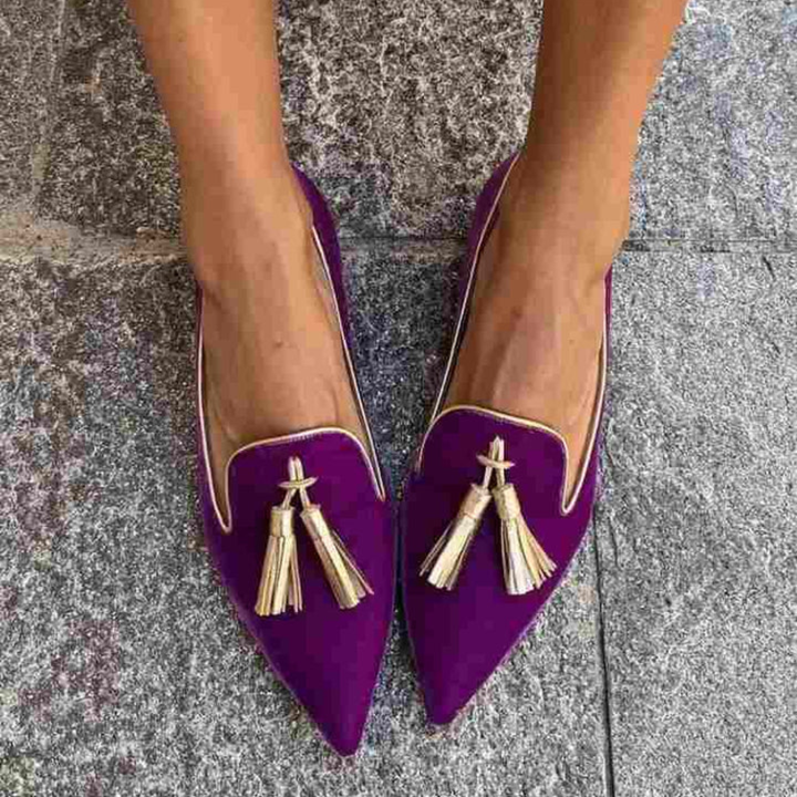 Portia - Mocasines Boho con Flecos Elegantes