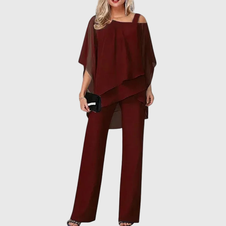 Serenidad | Conjunto de Pantalón Elegante de Dos Piezas