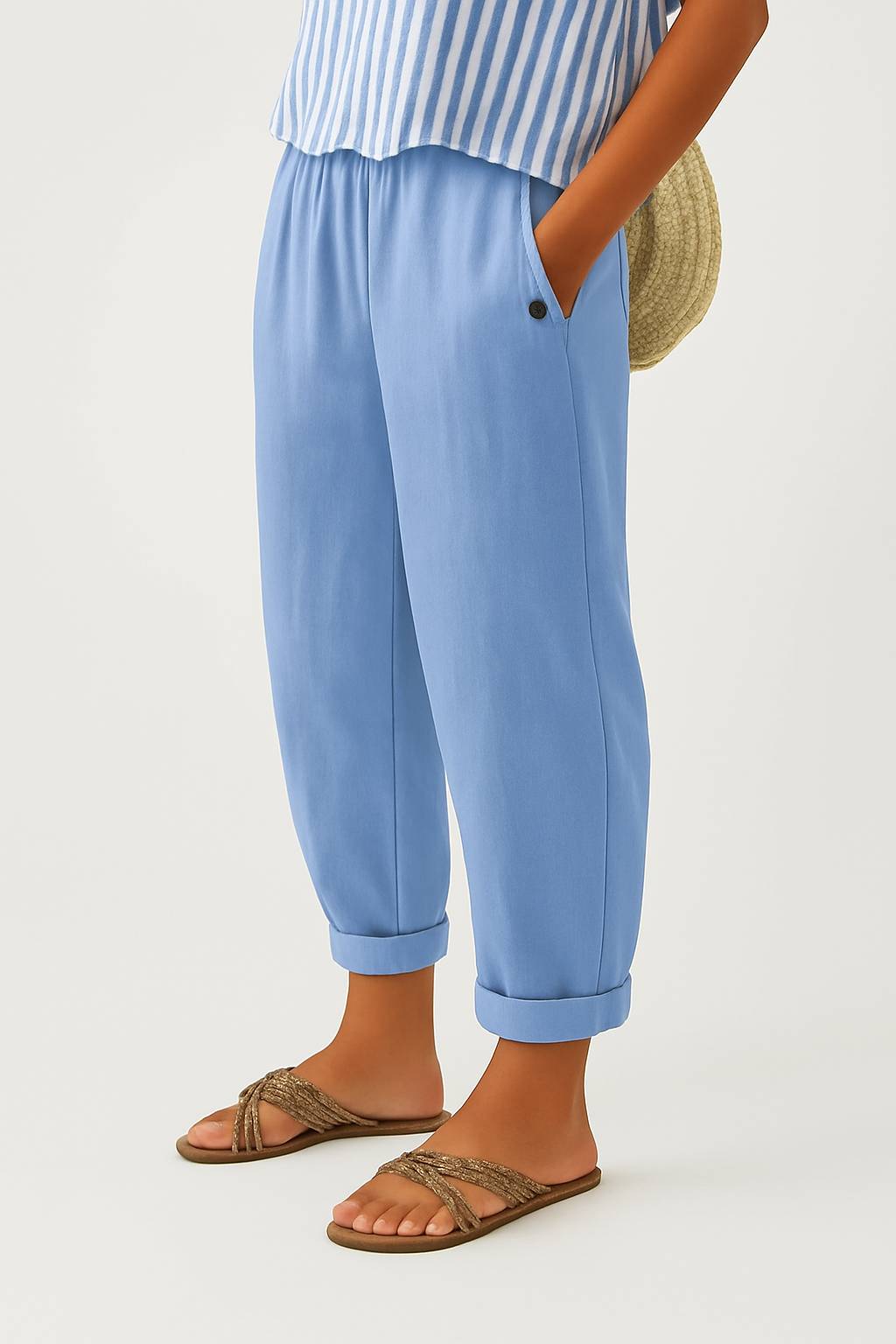Romina | Pantalones de Lino-Algodón Atemporales