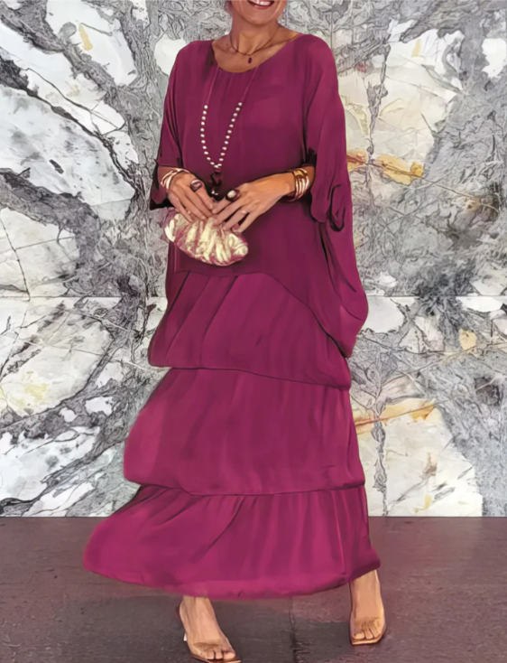 Caroline | Elegante Vestido Maxi Fluido