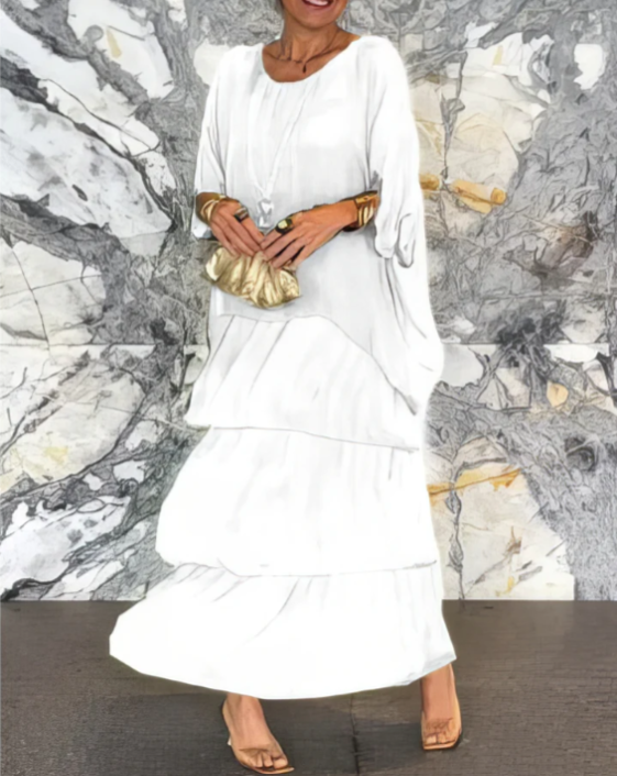 Caroline | Elegante Vestido Maxi Fluido