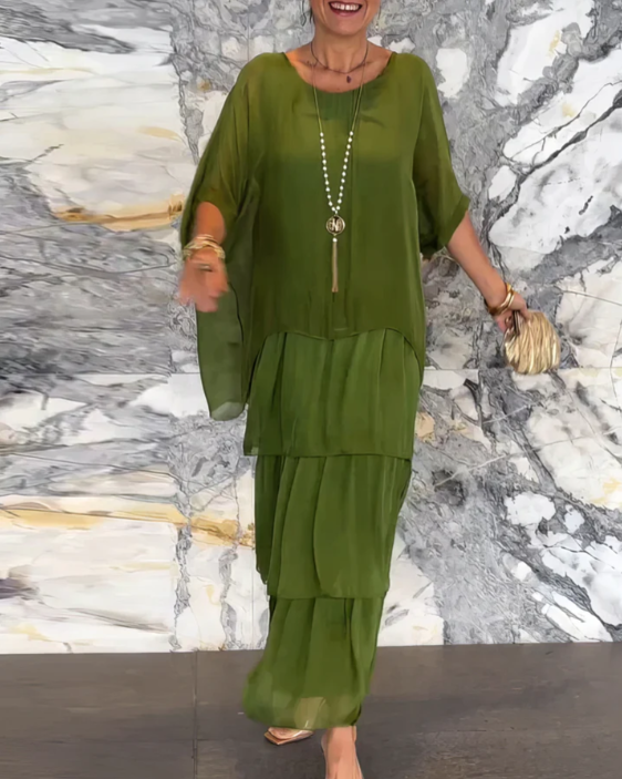 Caroline | Elegante Vestido Maxi Fluido