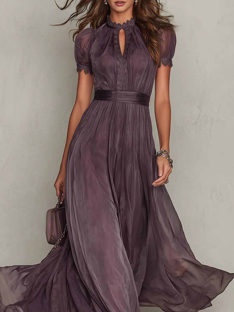 Ashley | Vestido de Chiffon Vintage Elegante