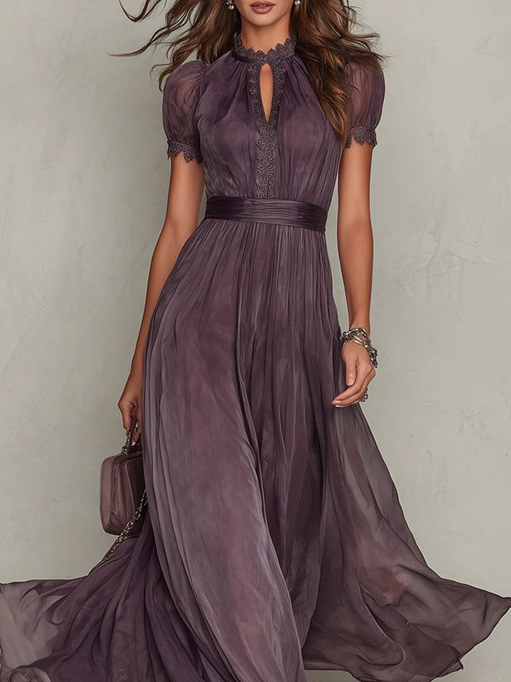 Ashley | Vestido de Chiffon Vintage Elegante