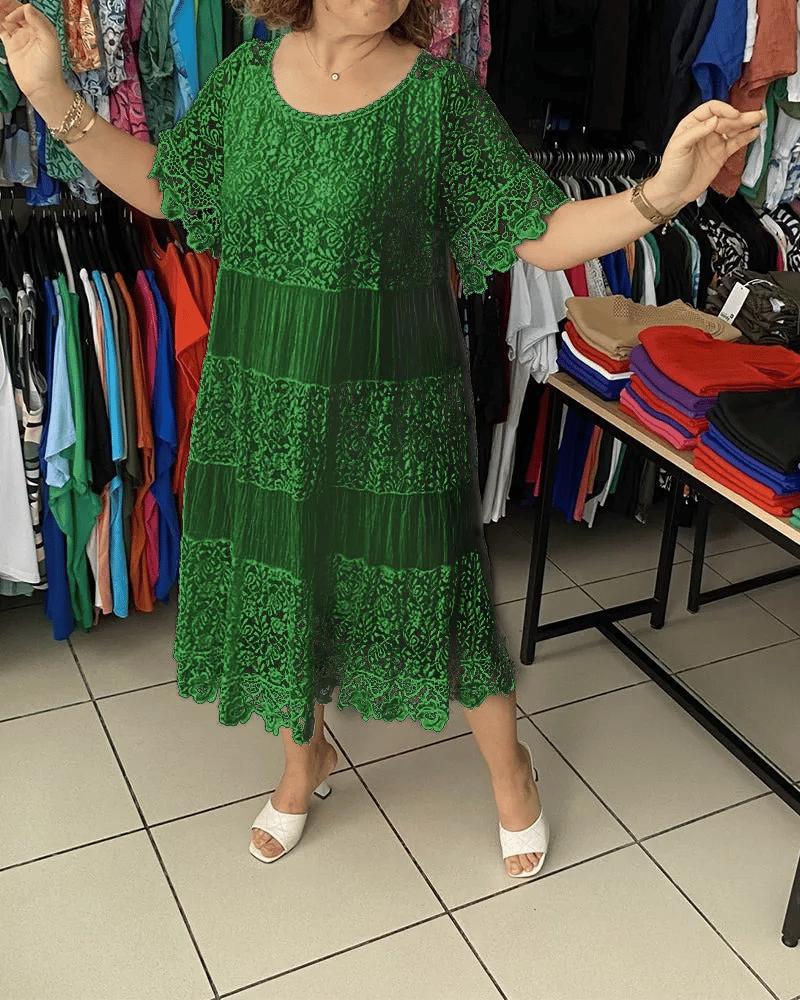 Delivara | Elegante Vestido de Manga Corta