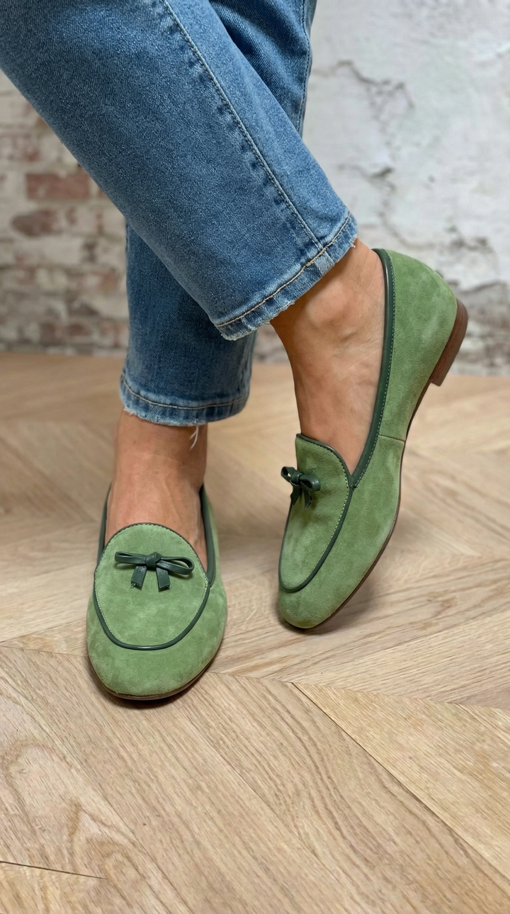 Geneviève - Elegante Zapato Plano con Lazo