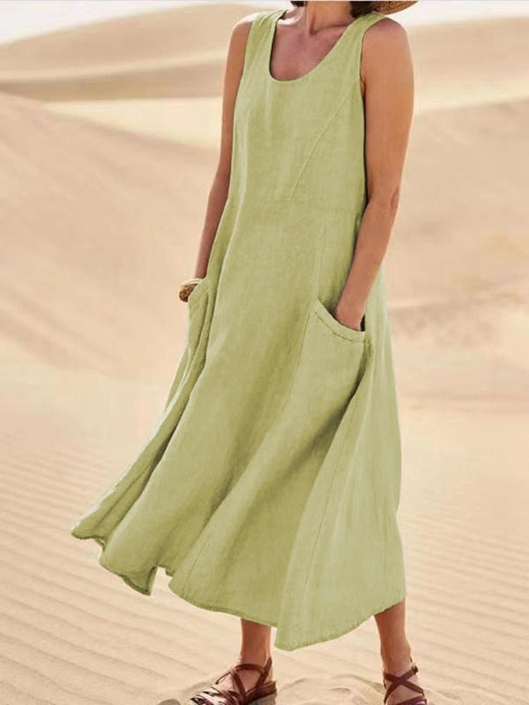 Clarisse | Vestido Midi Fresco