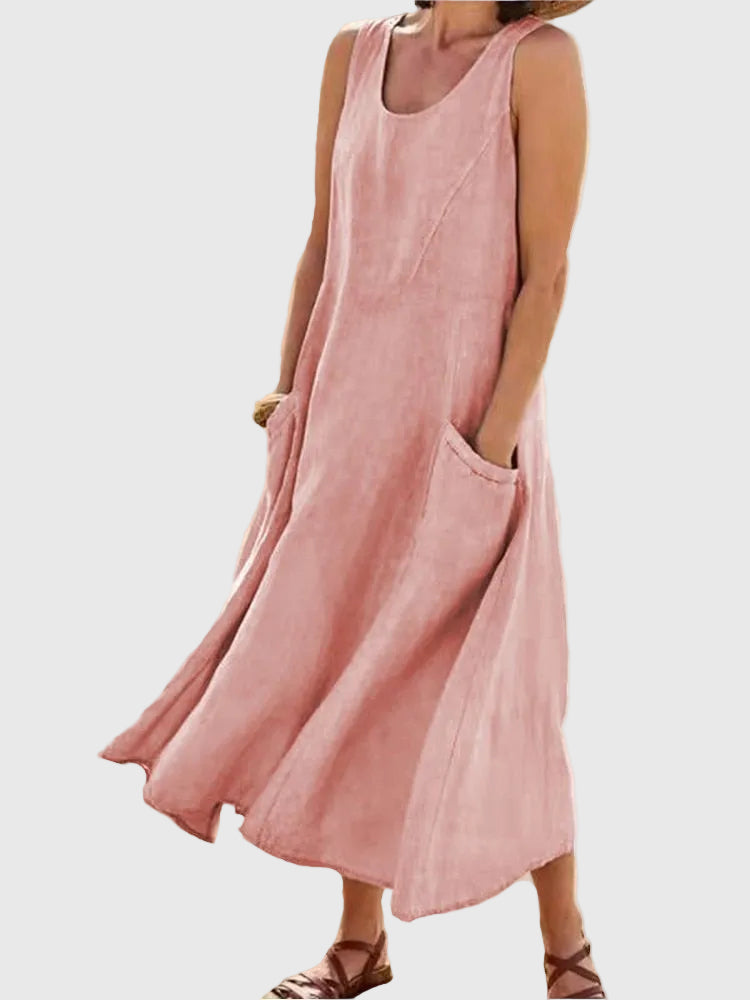Kim | Vestido Midi Fluyente y Fresco