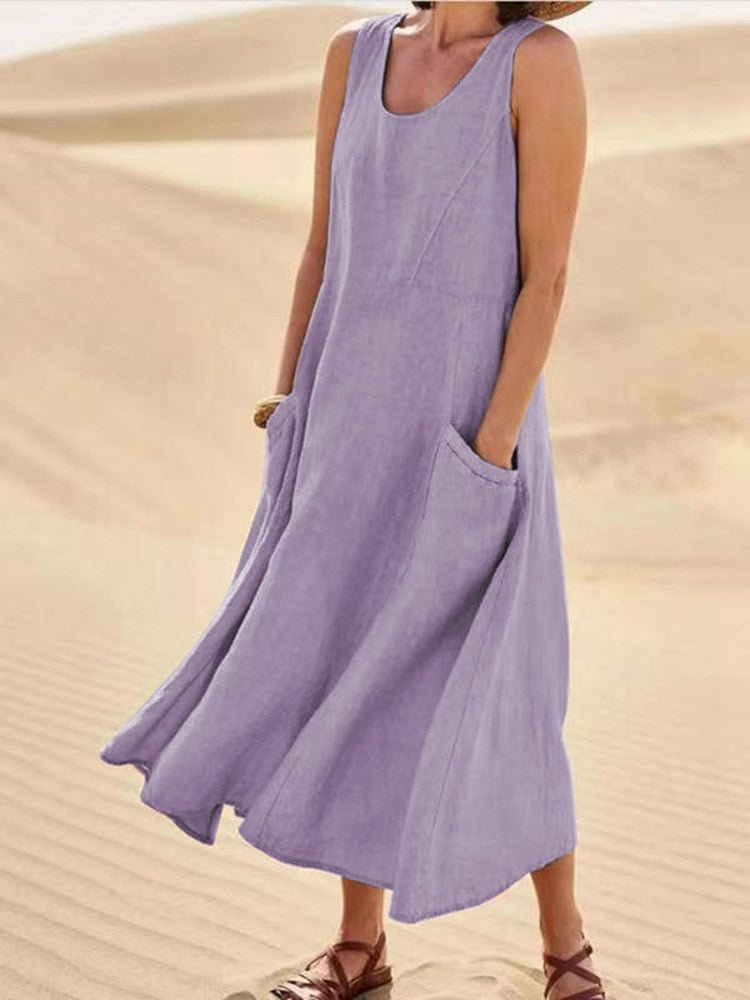 Clarisse | Vestido Midi Fresco