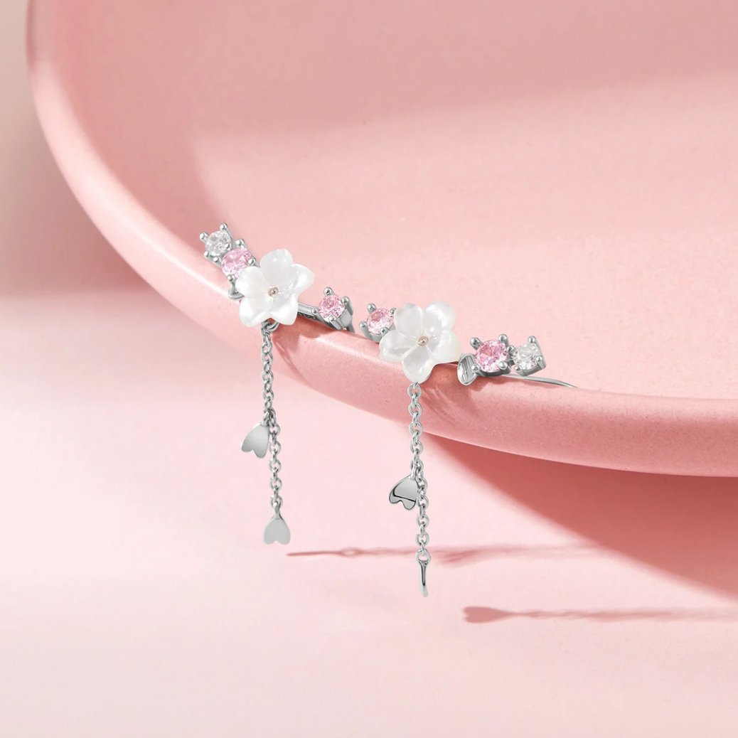 Pendientes de flores de cerezo