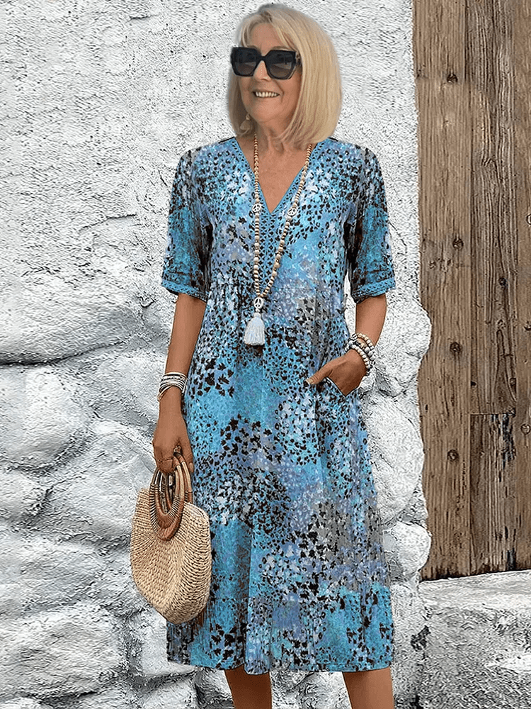 Skyler | Vestido Midi de Verano Brisa Oceánica