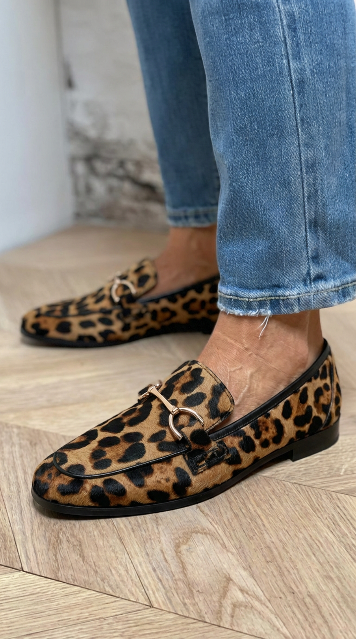 Adrianna - Audacious Leopard Print Loafers