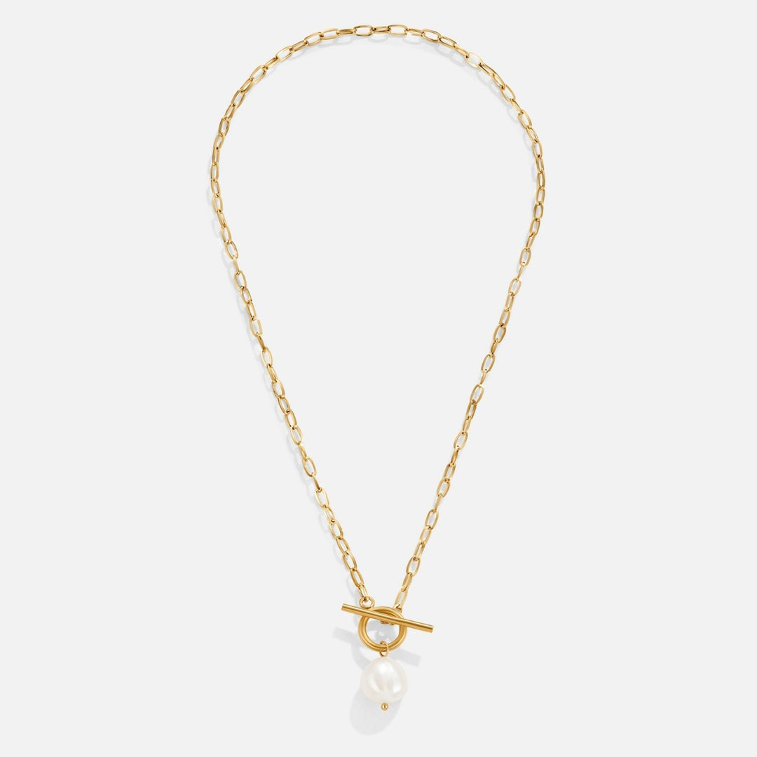 Cadena de oro con perlas de agua dulce Eva