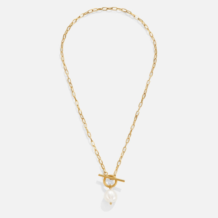 Cadena de oro con perlas de agua dulce Eva