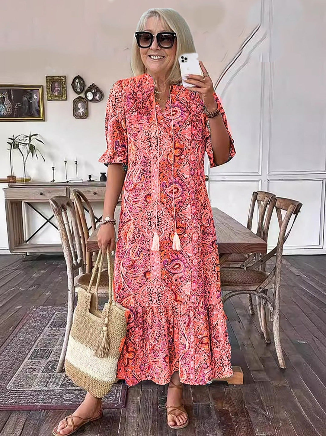 Gene | Vestido Midi Boho Grace