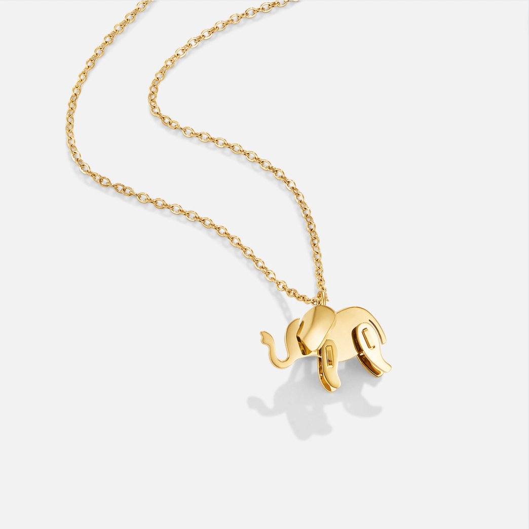 Collar de Elefante Dorado