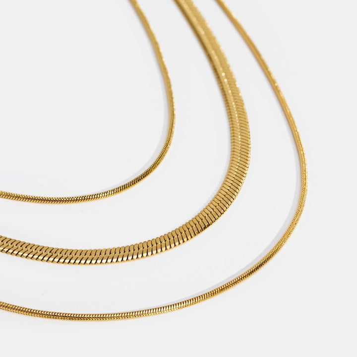Collar de Oro Multicapa