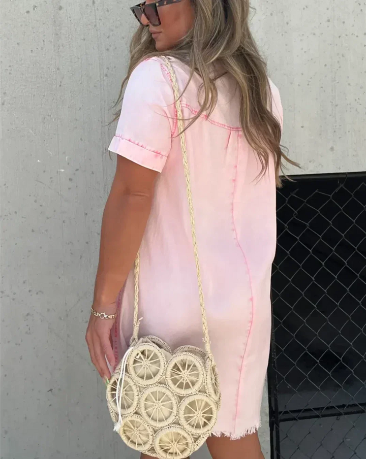Inès – Vestido Ceñido de Denim
