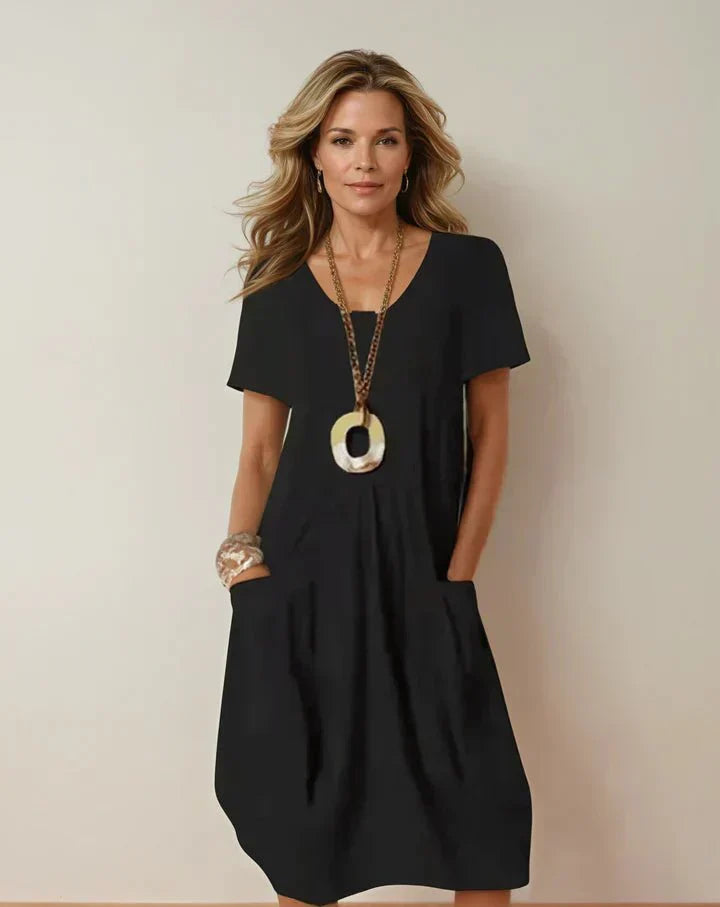 Kwani | Vestido Midi Casual Fluido