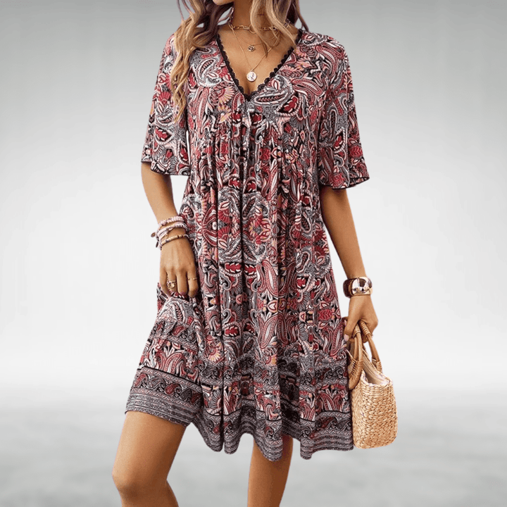 Marielle | Vestido Boho de Corte A